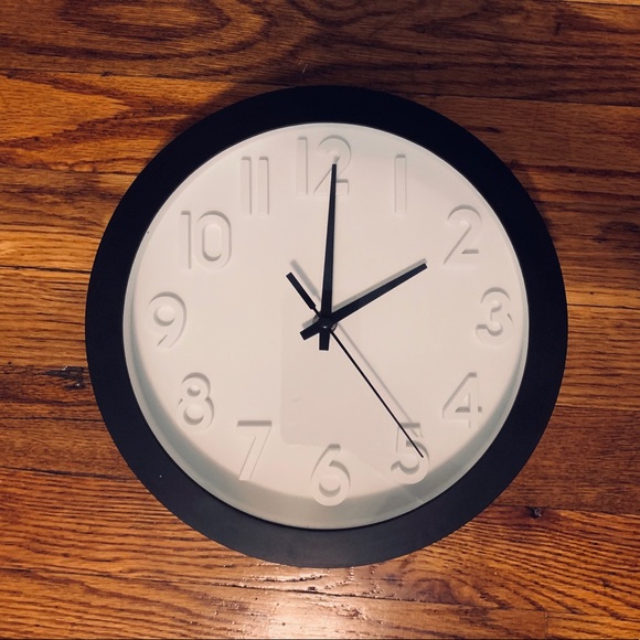 Target Wall Art Jiali Black And White Wall Clock Poshmark
